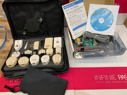 New old Kit internet Adsl PCi Rj11 45 modem G-Jack Travel Connection Kit Plug