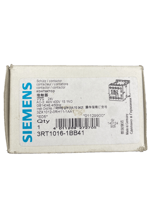SIEMENS 3RT1016 - 1BB41 CONTACTEUR x3pc - KLR Automation