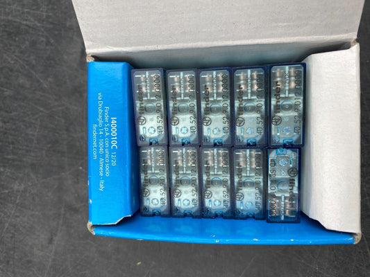 10 pc x FINDER 40.52.9.012.0000 405290120000 2CO - DPDT 12 VDC MINIATURE PCB RELAY - KLR Automation