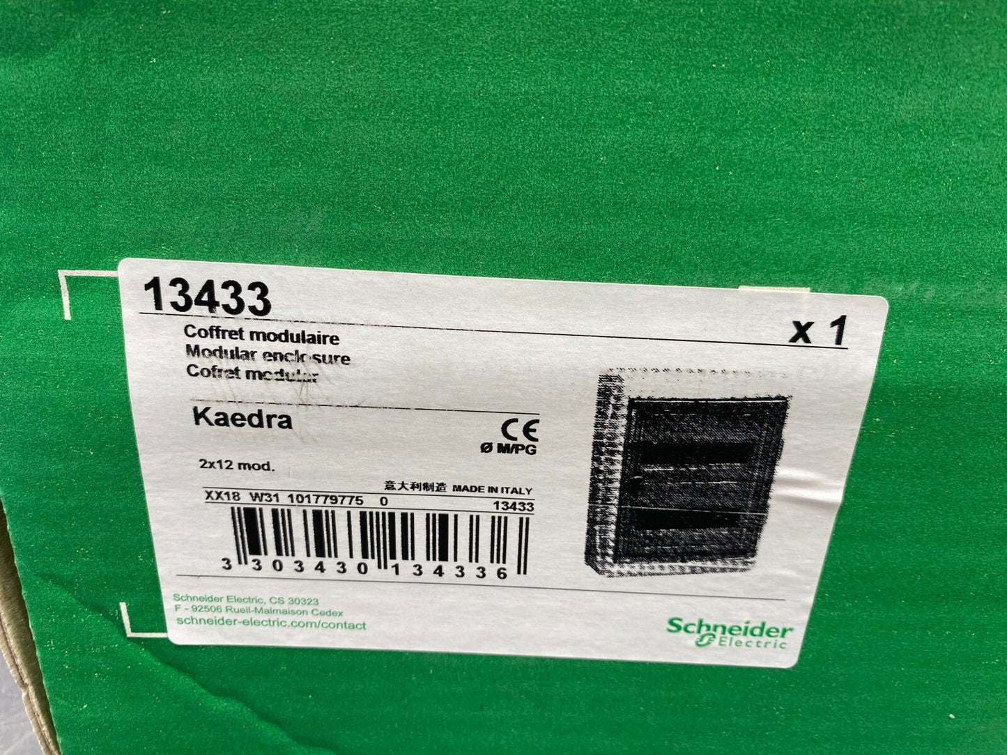 NEW SCHNEIDER ELECTRIC KAEDRA 13433 MODULAR ENCLOSURE 2X12 MODULE + ABL7RM24025 - KLR Automation