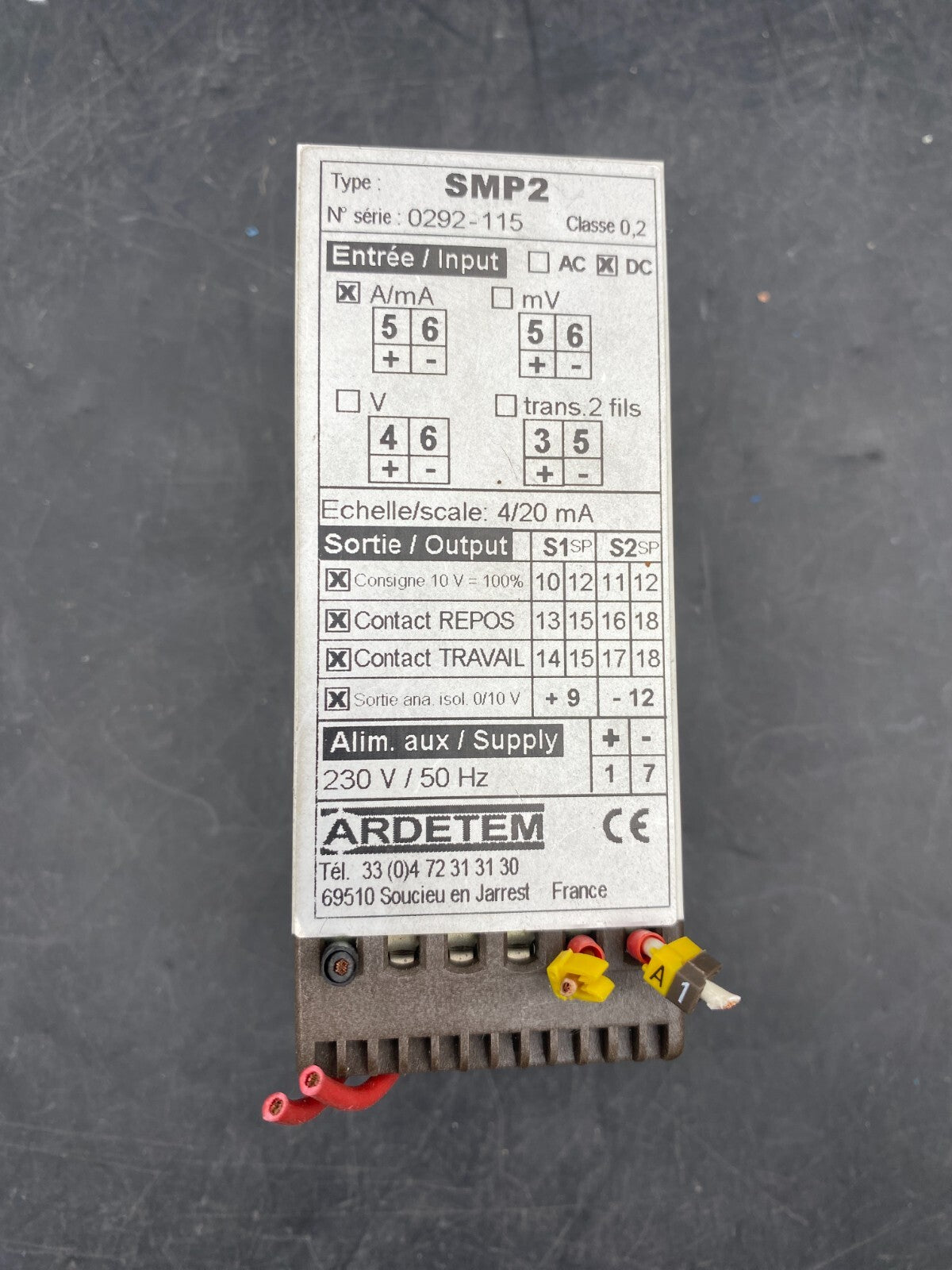 1pc x ARDETEM SM2 SMP2 230VDC I/O MODULE - KLR Automation