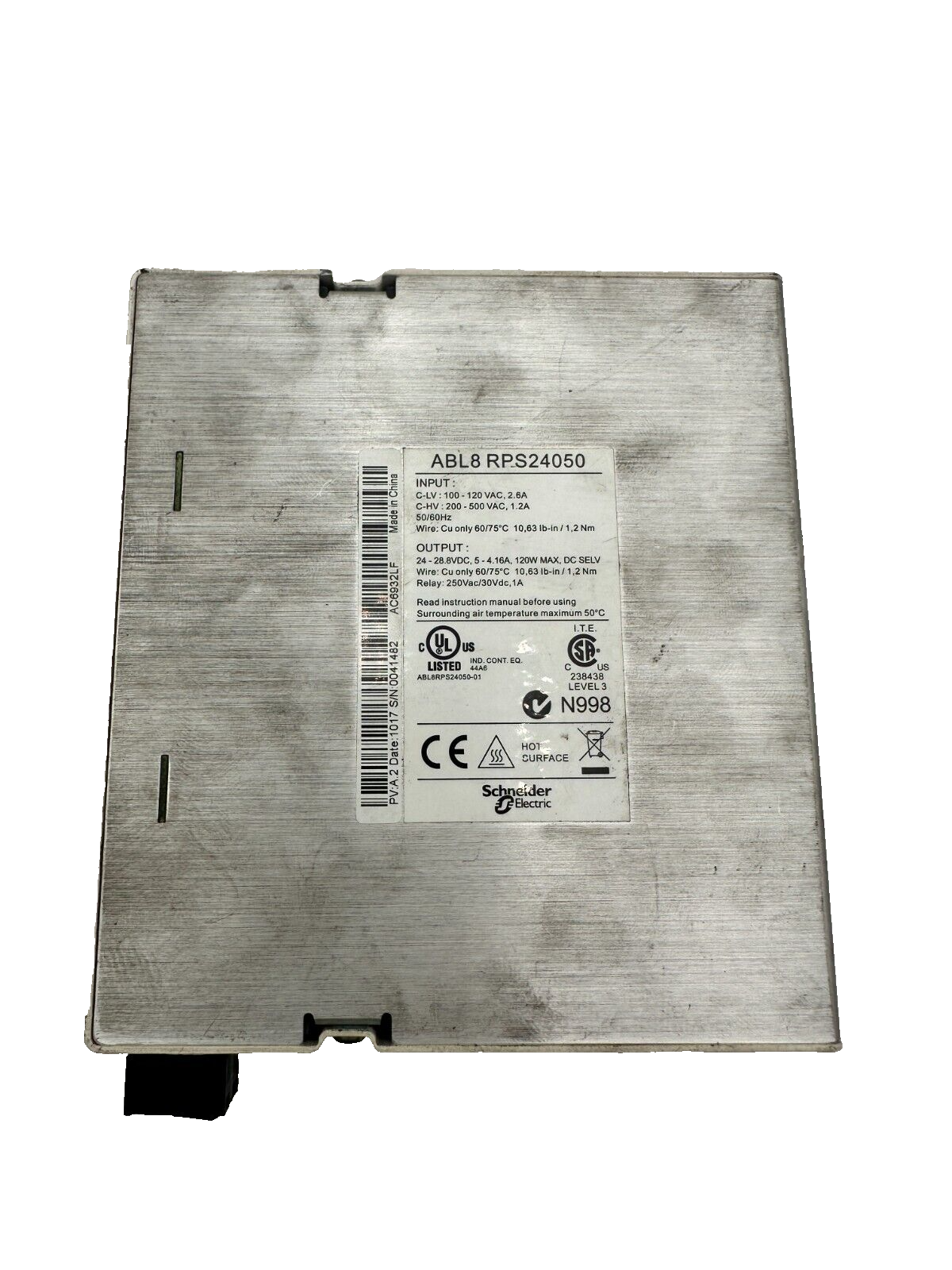 TELEMECANIQUE ABL8RPS24050 PV A.2 POWER SUPPLY