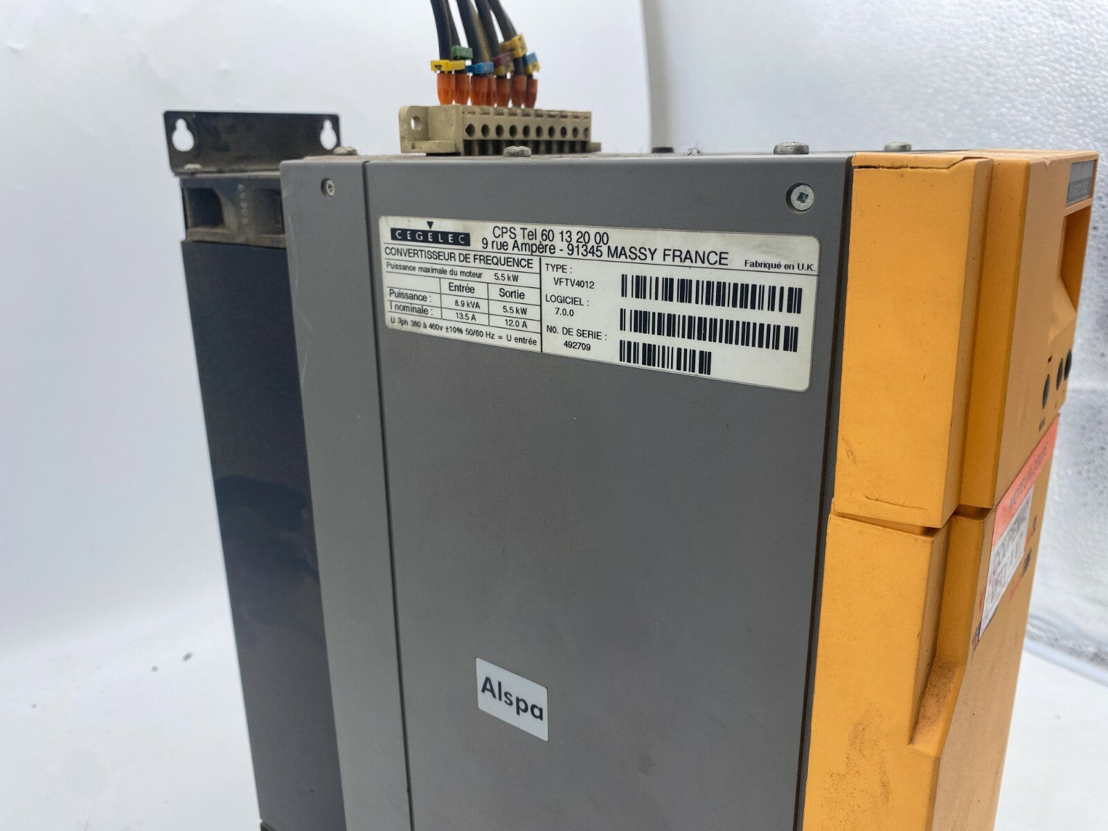 CEGELEC Alstom ALSPAFLEX V Convertisseur  VFTV4012