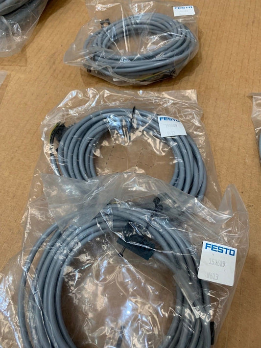 3 x Festo KMEB - 1 - 24 - 5 - LED 151689 Steckdosenleitung - KLR Automation