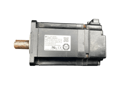 OMRON SGMAV - 04A3A61 400W 200V 2.6A 1.27 Nm 3000 tr/min 3PH AC SERVOMOTOR x1pc - KLR Automation