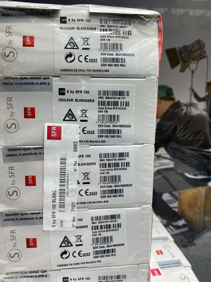 Lot de 5 S by SFR 102  Mobile Phone Old Stock Rare collectors Mobile Phone Cell 