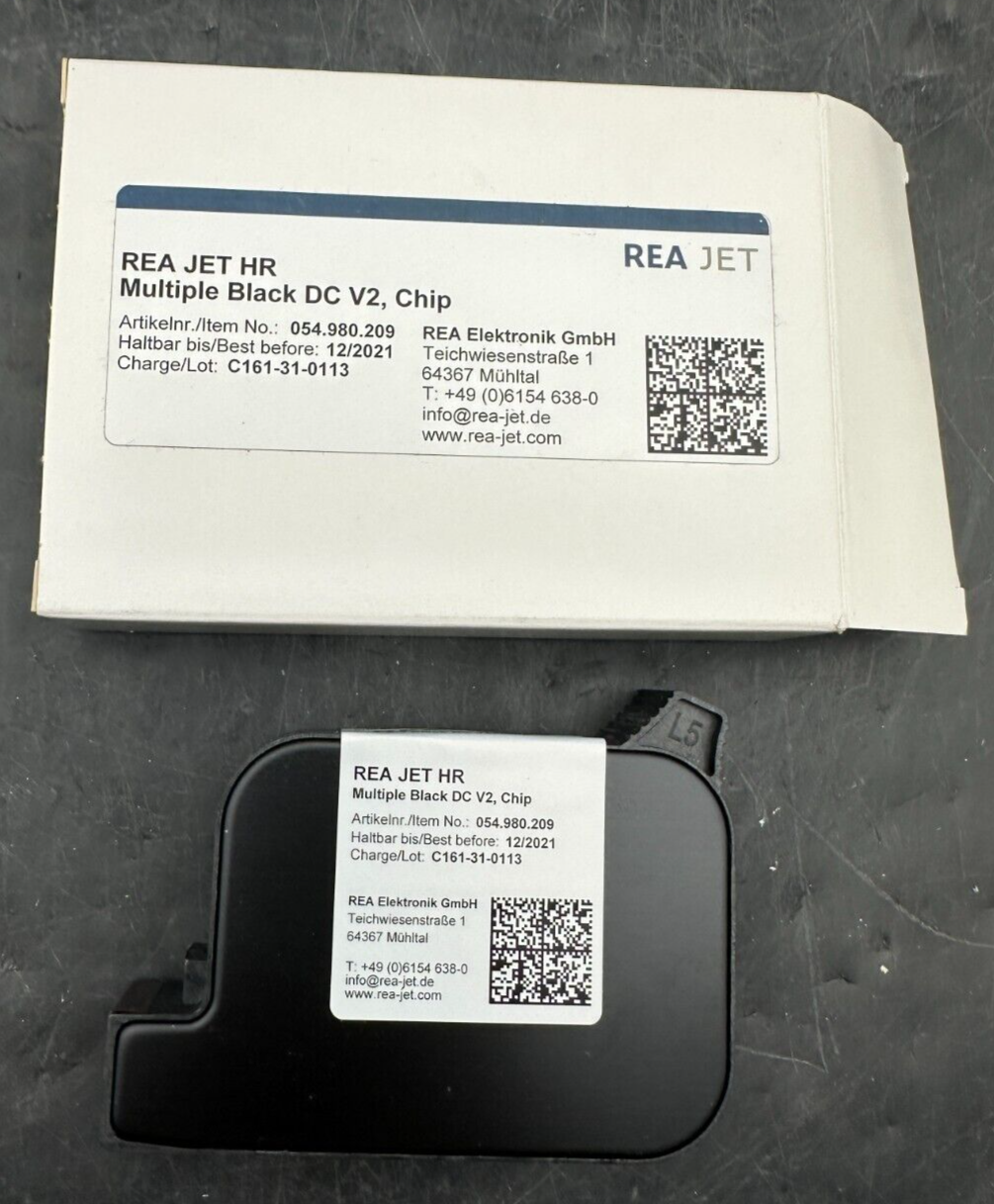REA JET HR 054.980.209 MULTIPLE BLACK DC V2 INK CHIP BB:12/2021 x2pc