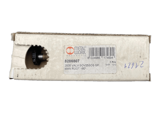 METALWORK 8286807 2935 VALV SOV25SOS SP MAN. RUOT. 180° - KLR Automation