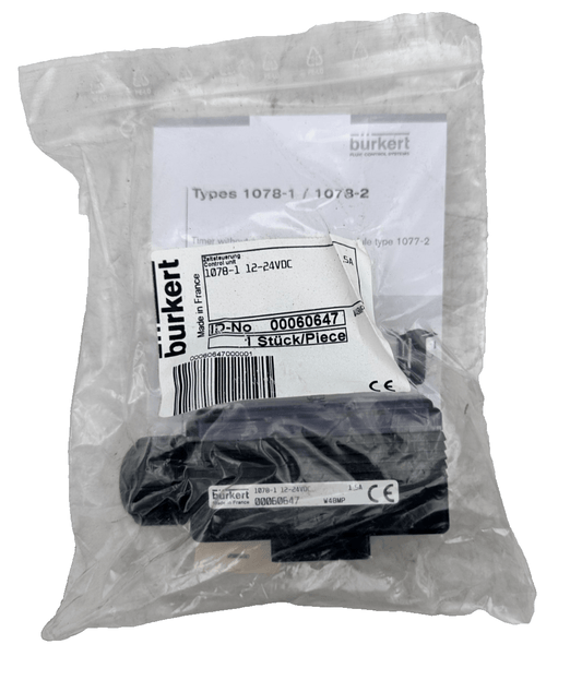 BURKERT 1078 - 1 00060647 12 - 24VDC TIMER x1pc - KLR Automation
