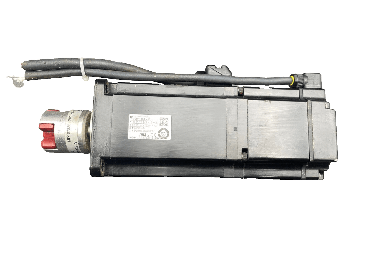 OMRON SGMAV - 10A3A6C 1000W 200V 7.4A 3.18 Nm 3000 tr/min 3PH SERVOMOTOR x1pc - KLR Automation