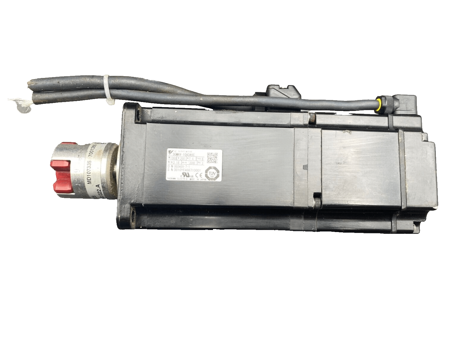 OMRON SGMAV - 10A3A6C 1000W 200V 7.4A 3.18 Nm 3000 tr/min 3PH SERVOMOTOR x1pc - KLR Automation