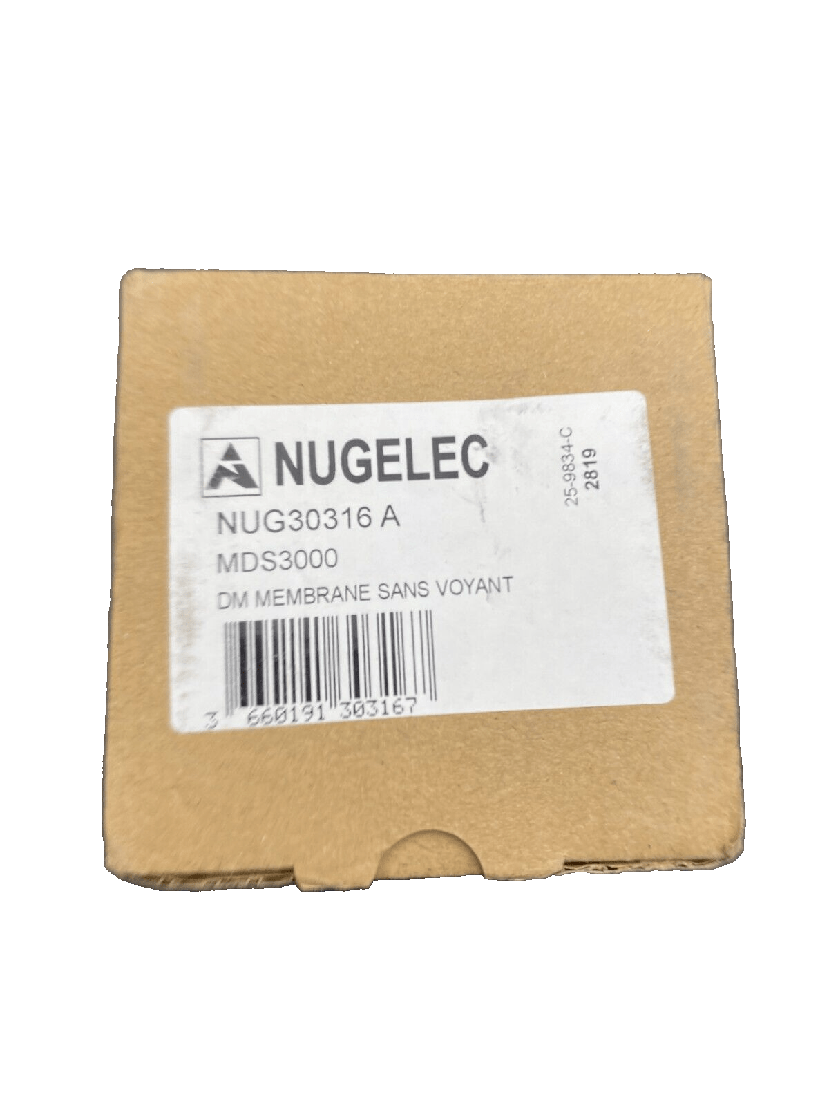 NUGELEC NUG30316 A MDS3000 DM MEMBRANE SANS VOYANT x5pc - KLR Automation