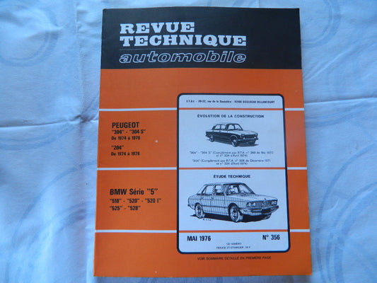 RTA  revue technique automobile etat comme neuf  BMW serie 5   n  356 