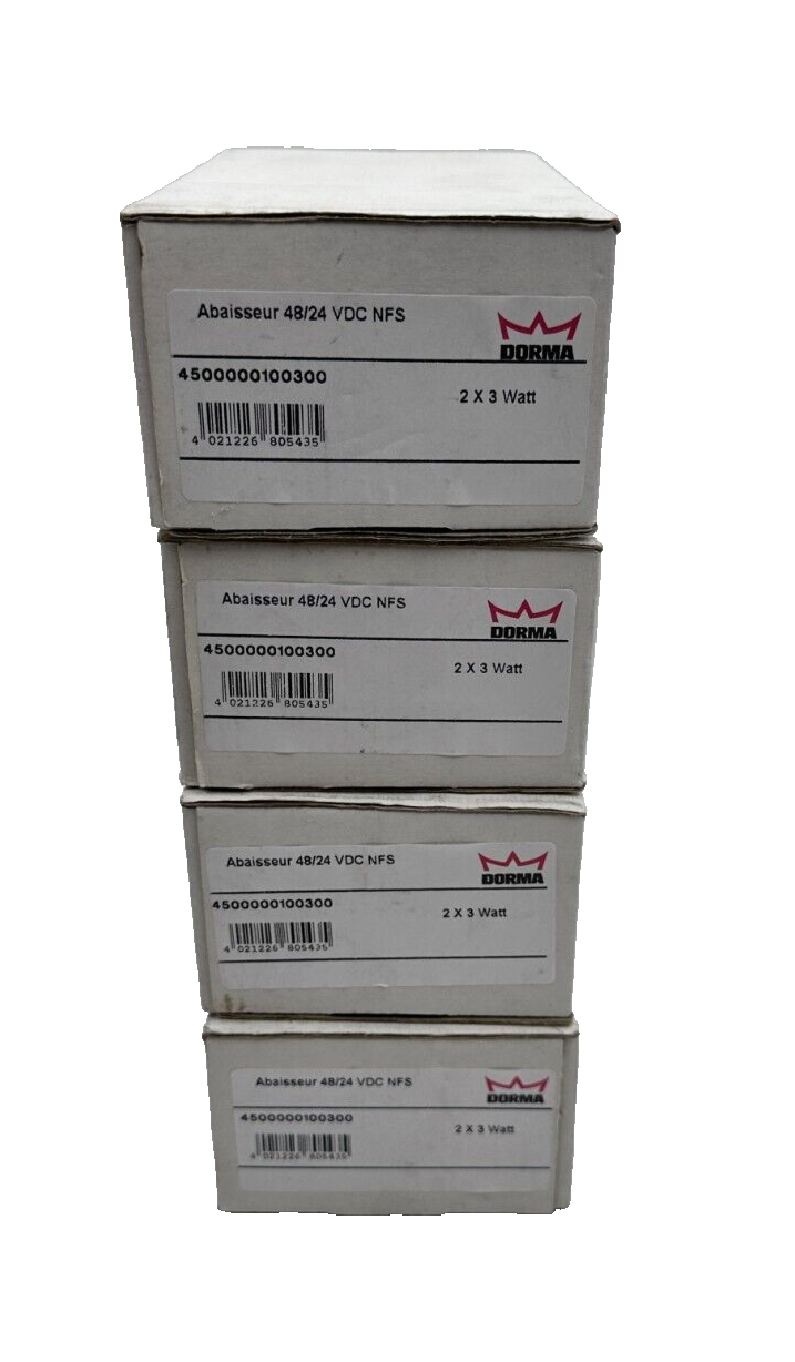 DORMA 4500000100300 4500000100350 ABAISSEUR 48/24 VDC NFS 2x3 WATT x1pc