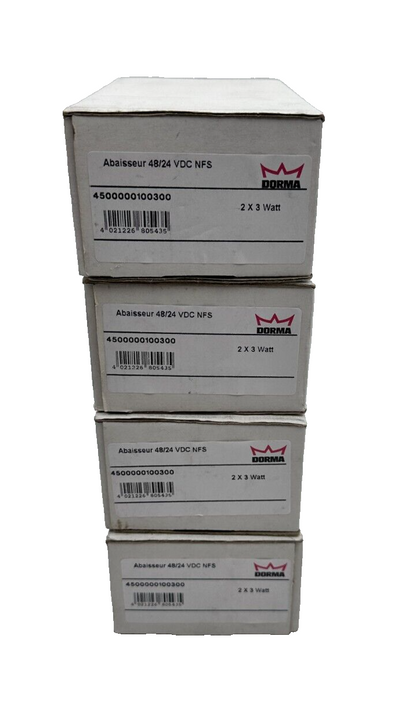 DORMA 4500000100300 4500000100350 ABAISSEUR 48/24 VDC NFS 2x3 WATT x1pc