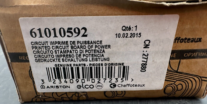 ARISTON CHAFFOTEAUX 61010592 CIRCUIT IMPRIME DE PUISSANCE