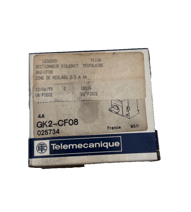 TELEMECANIQUE GK2 - CF08 025734 SECTIONNEUR DISJONCTEUR x1 - KLR Automation