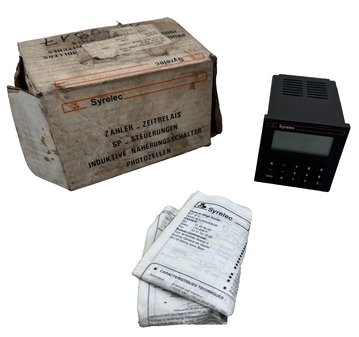 SYRELEC 13026 V1 115A 230A COMPTEUR DECOMPTEUR TACHYMETRE NEW OLD STOCK