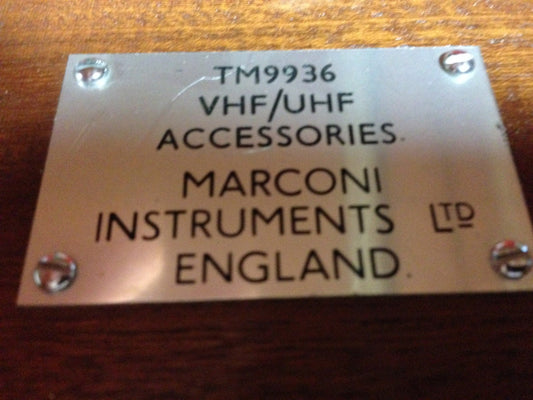 Marconi VHF / UHF Detector TM9936 Rare Vintage TM 9702 9701 complet good condit - KLR Automation