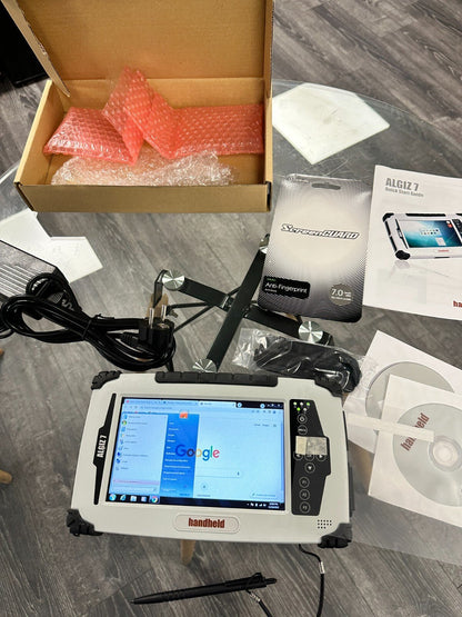 NEW HANDHELD ALGIZ 7 2 GB RAM/64 GB SSD W7 Docking Station Tablette Durci PC - KLR Automation