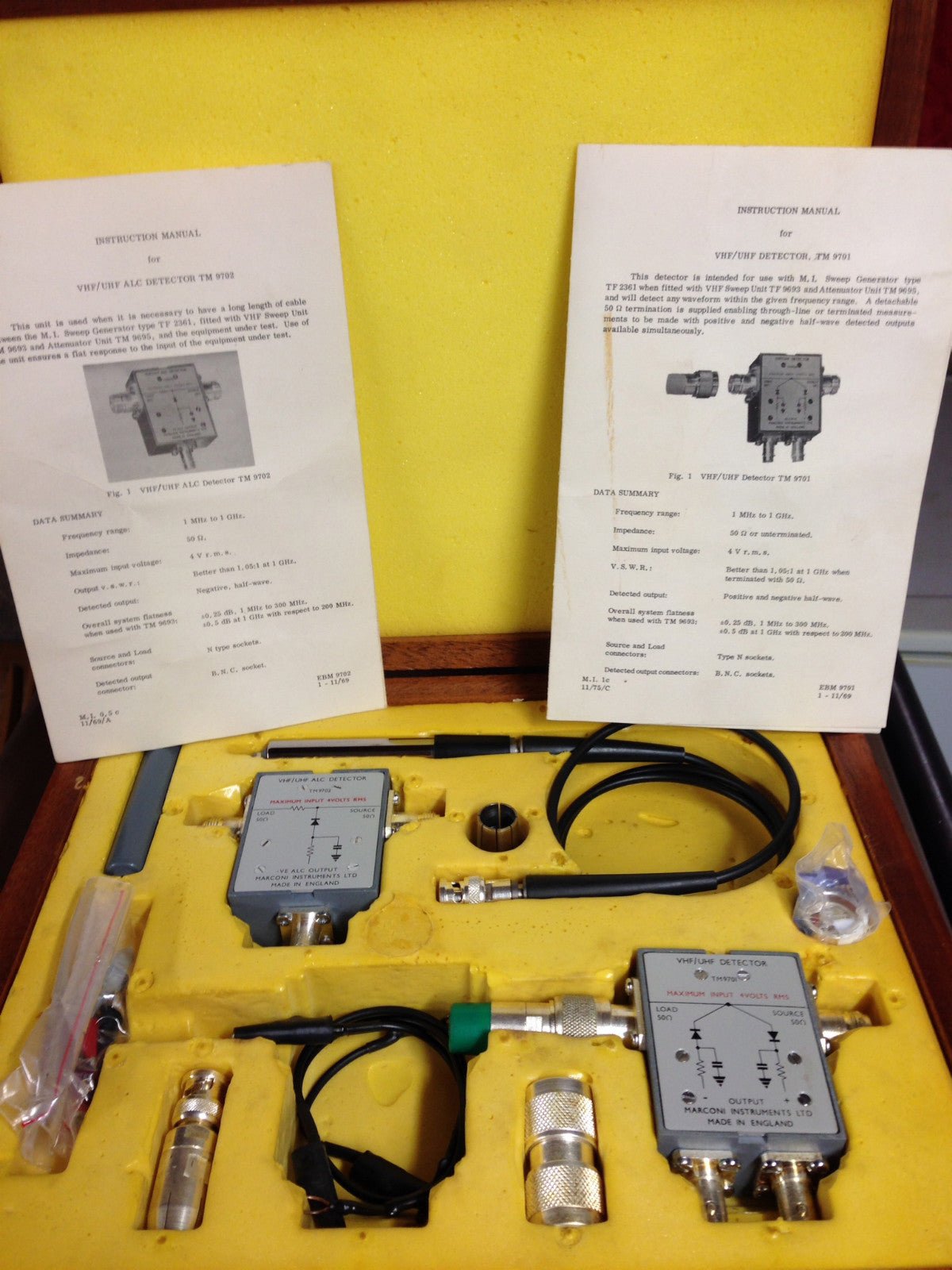 Marconi VHF / UHF Detector TM9936 Rare Vintage TM 9702 9701 complet good condit - KLR Automation
