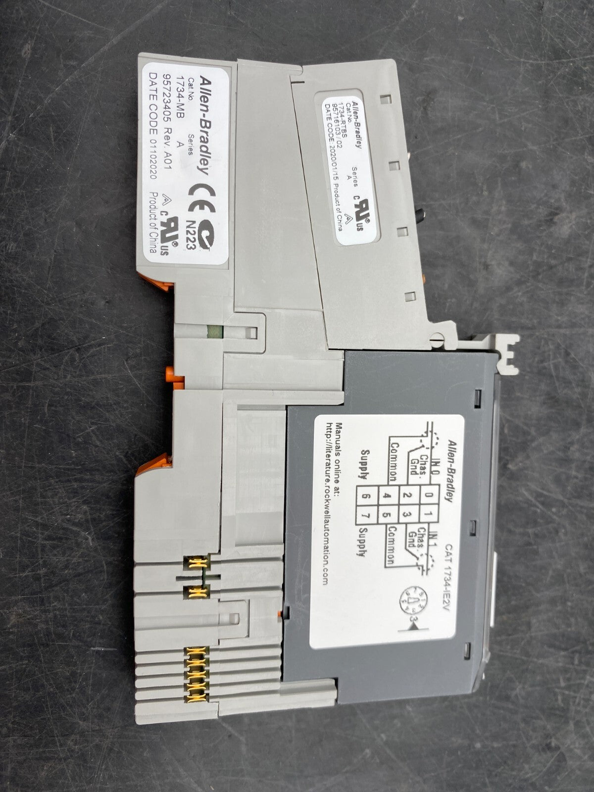 2 pc x ALLEN - BRADLEY 1734 - MB + 1734 - IE2V ( x 2 ) - KLR Automation