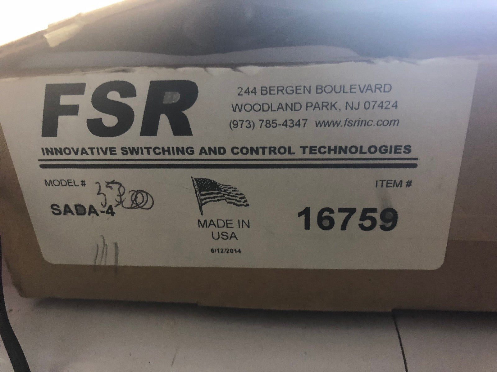 FSR SADA - 4 1x4 Stereo Audio Distribution Amplifier - KLR Automation