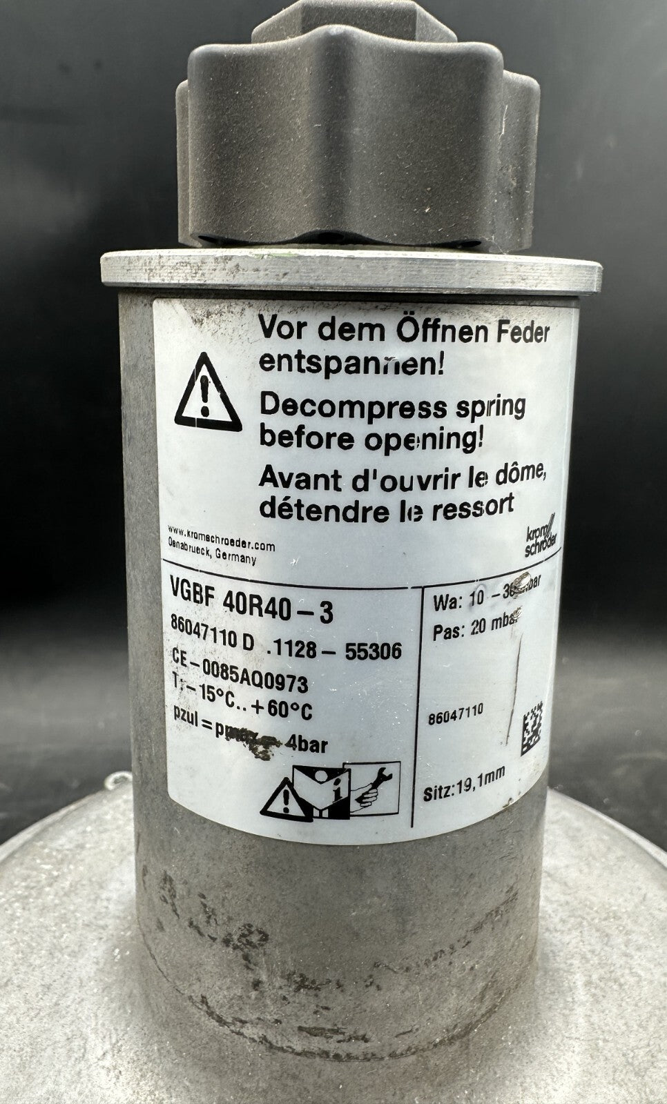 KROM SCHRODER VGBF 40R40-3 10-30 mbar