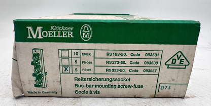 KLOCKNER MOELLER RS 333-50 093557 SOCLE A VIS x5pc