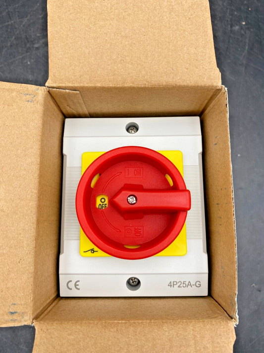 LOT DE 9 4P25A-G 4 POLE SURFACE MOUNTING ISOLATOR 440V AC21A/AC23A-7.5kW