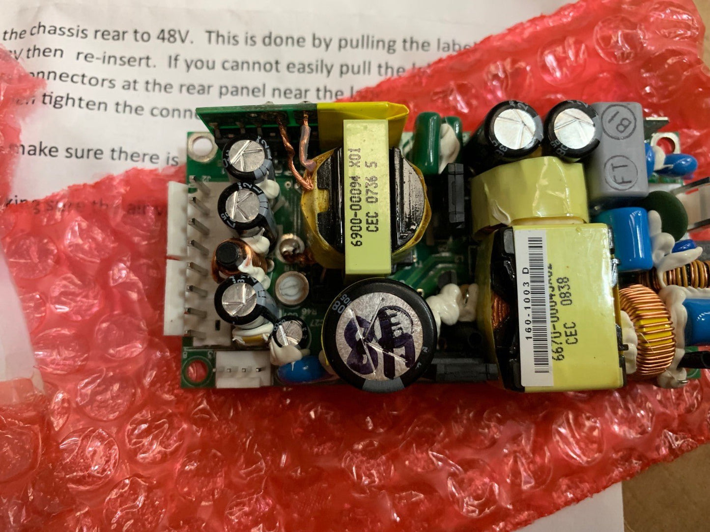 2 X . power supply Internal PSU for PSM - 500LT L - Band Satellite Terminal - KLR Automation