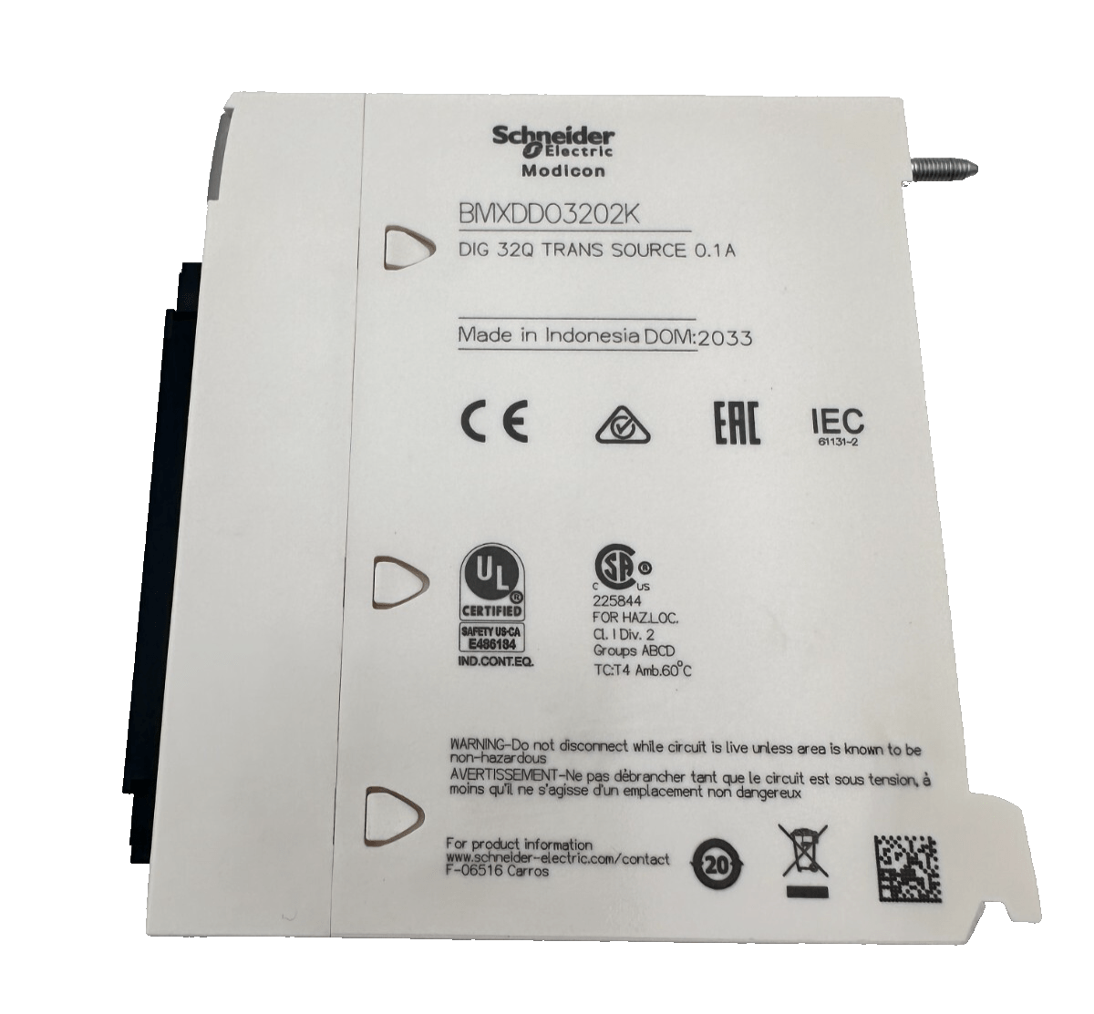 SCHNEIDER ELECTRIC BMXDDO3202K DIG 32Q TRANS SOURCE 0.1A - KLR Automation