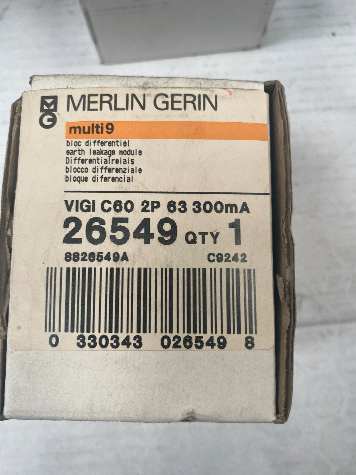1pc VIGIC60-26549 Merlin Gerin Bloc différentiel bipolaire two pole 2P 63A 300mA