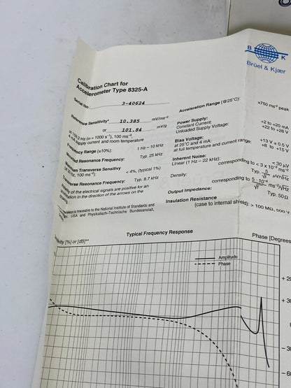 1pc Brüel & Kjær Vibro 8325 Industrial Accelerometer 8325 - A - O + AO0573 s 0030 - KLR Automation