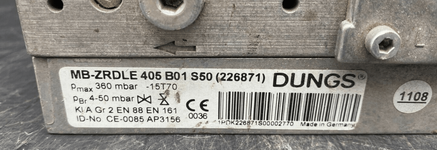 DUNGS MB - ZRDLE 405 B01 S50 (226871) 360MBAR - KLR Automation