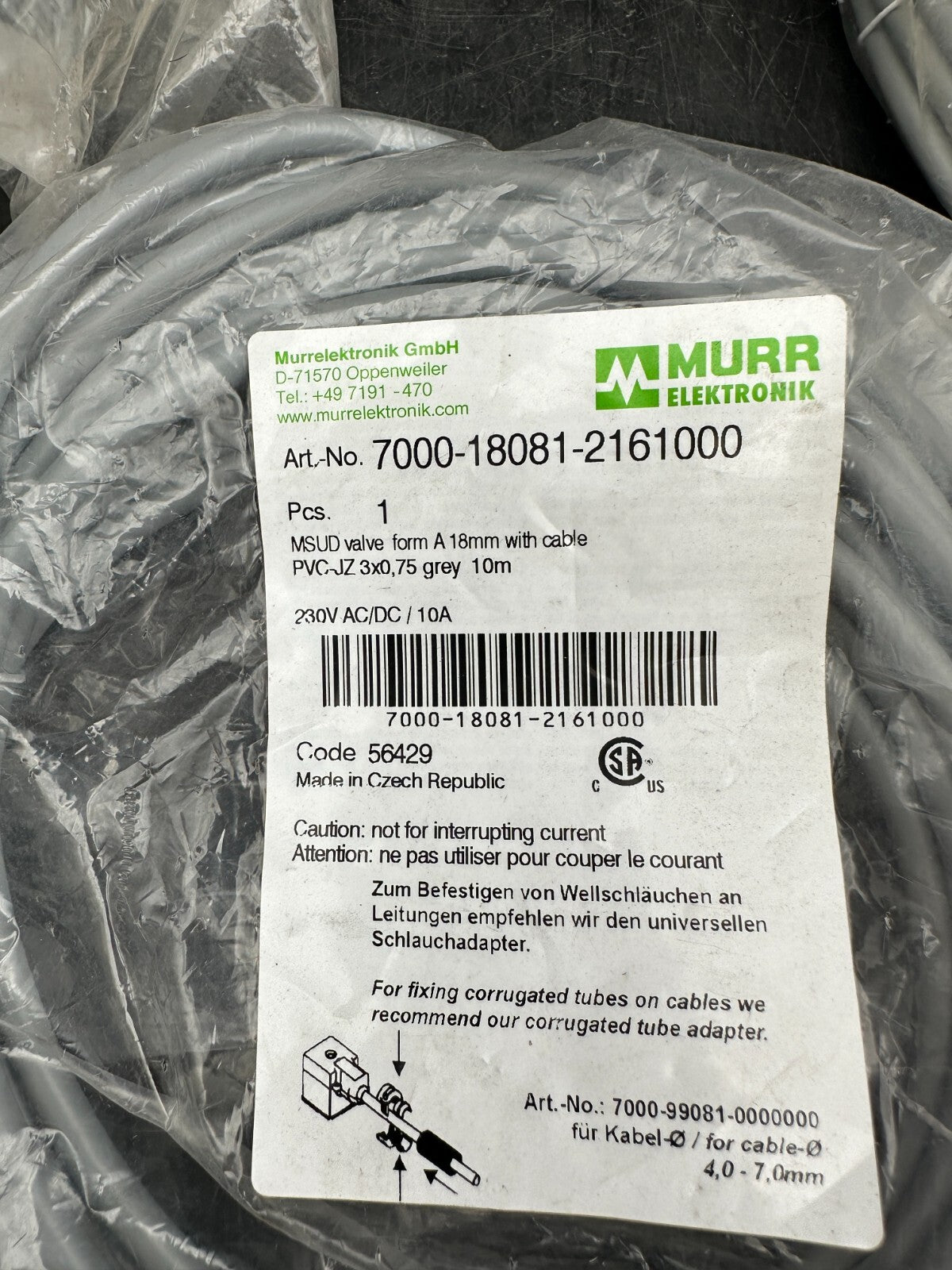 5pc x  7000-18081-2161000 MSUD MURR ELEKTRONIK