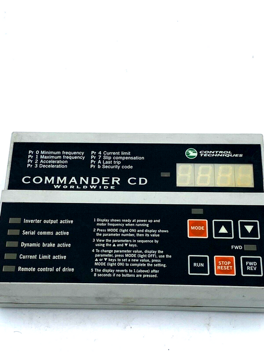Control Techniques DCN 93400 Commander CD Interface