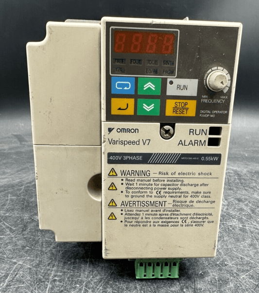 OMRON CIMR - V7AZ40P4 VARISPEED V7 INVERTER DRIVE - KLR Automation