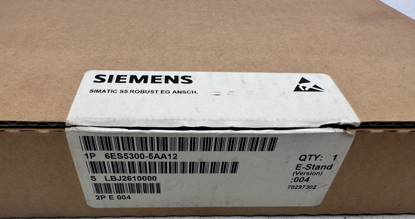 SIEMENS 6ES5300-5AA12 SIMATIC S5 ROBUST EG ANSCH