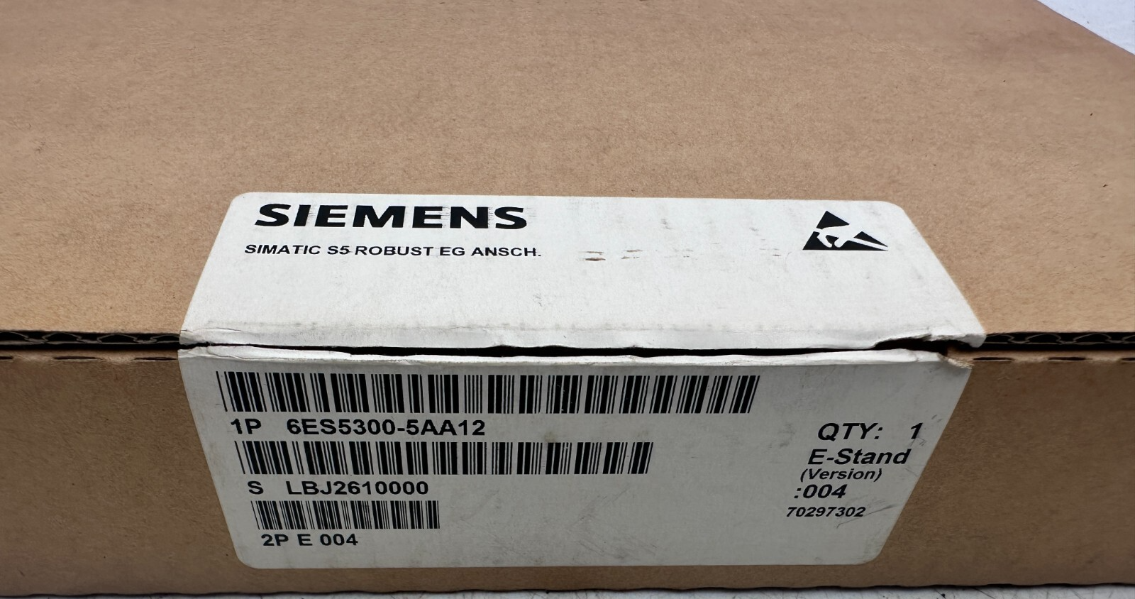 SIEMENS 6ES5300-5AA12 SIMATIC S5 ROBUST EG ANSCH