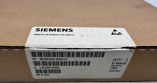 SIEMENS 6ES5300-5AA12 SIMATIC S5 ROBUST EG ANSCH