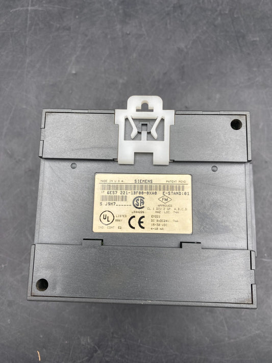 SIEMENS EM221 1P 6ES7 221-1BF00-0XA0 E-S 01 DIGITAL INPUT MODULE