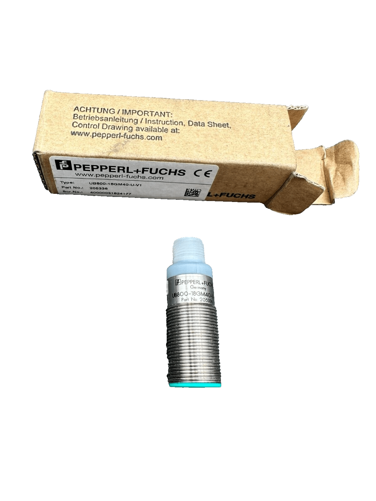 PEPPERL FUCHS UB800 - 18GM40 - U - V1 205336 CAPTEUR A ULTRASONS - KLR Automation