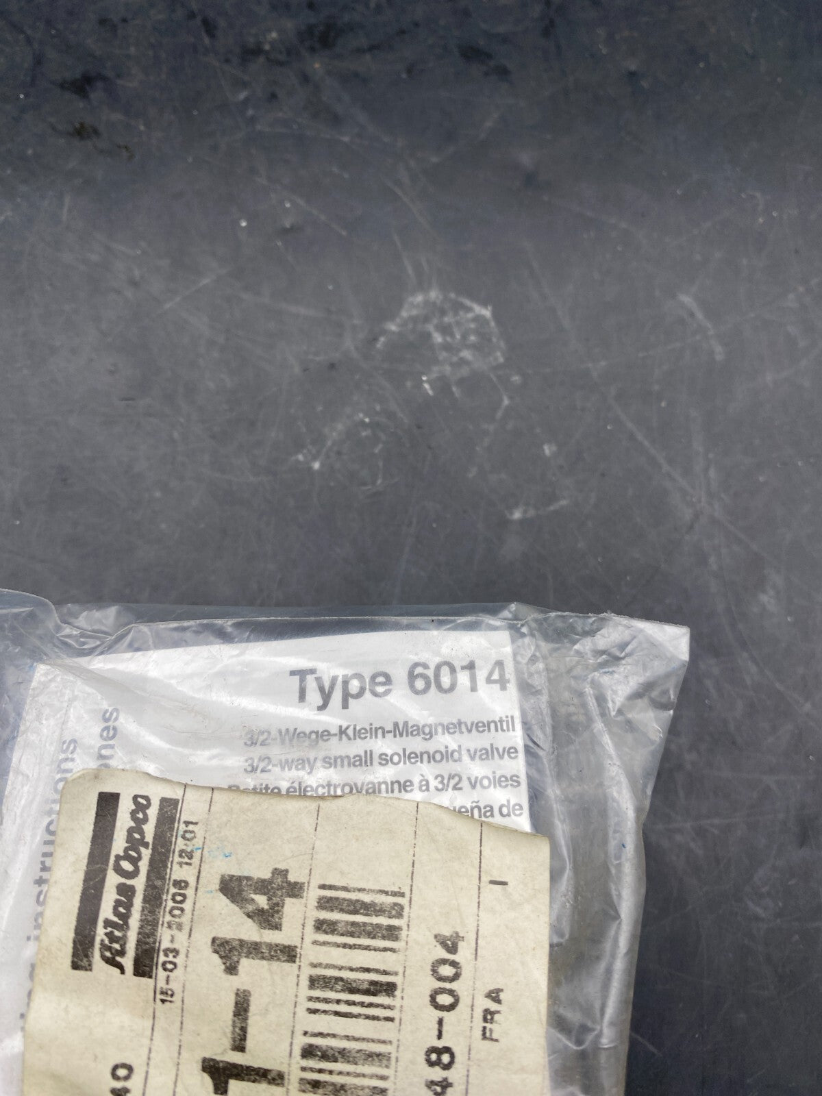 1pc x ATLAS COPCO BL04A13 TYPE 6014 1089062114 SOLEINOID VALVE - KLR Automation