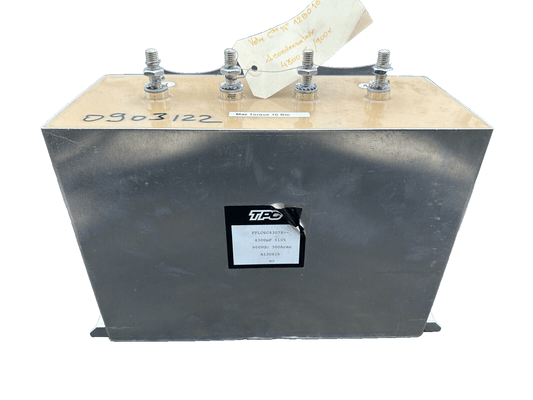 TPC FFLC6C4307K 4300µF 900VDC 300ARMS A130815 CONDENSATEUR HAUTE PUISSANCE - KLR Automation