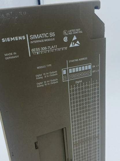 2pc x Siemens SIMATIC S5 Interface Modul IM 306 6ES5 306 - 7LA11 - KLR Automation