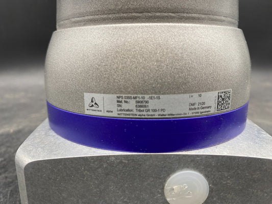 WITTENSTEIN 5908790 NPS 035S - MF1 - 10 - 1E1 - 1S I:10 14 Nm PLANETARY GEARBOX +SUPPORT - KLR Automation