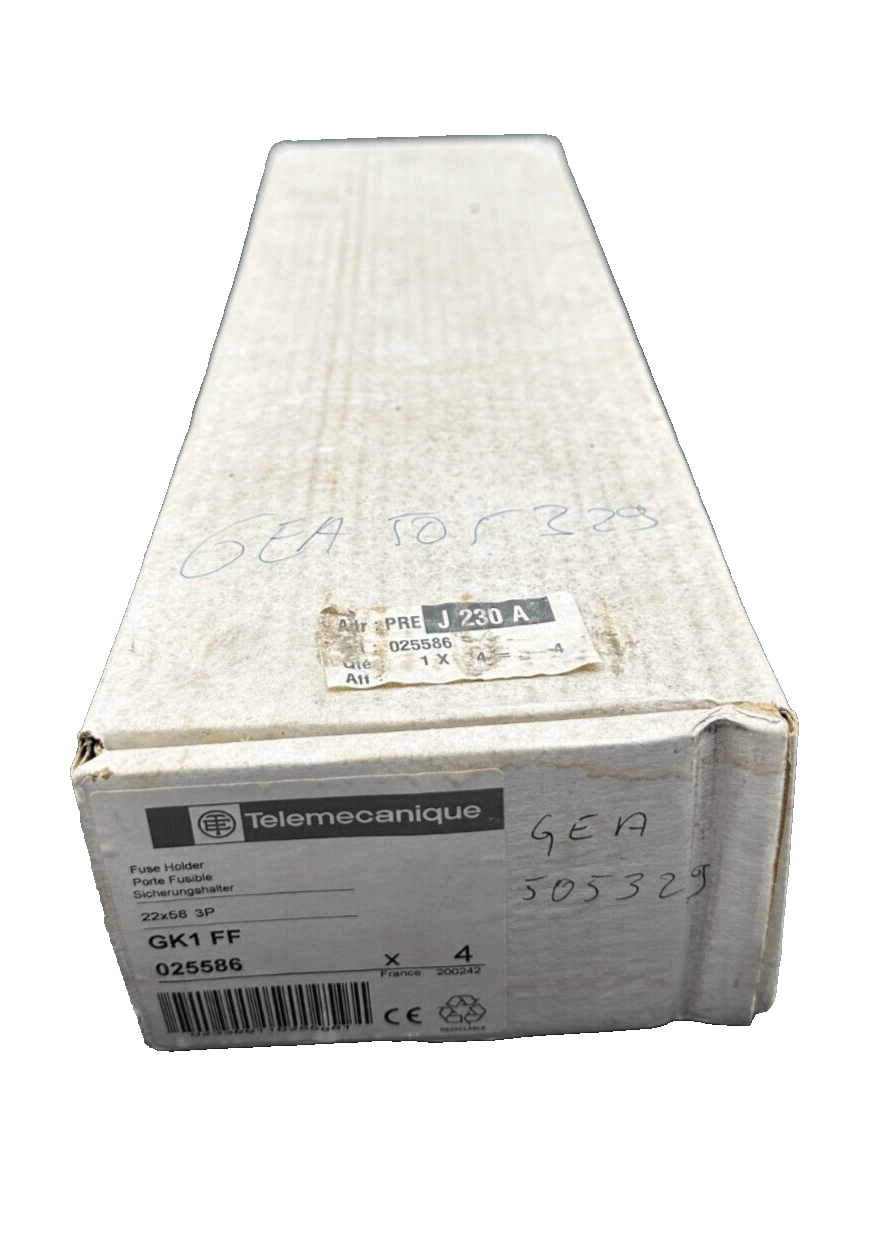 TELEMECANIQUE GK1 FF 025586 PORTE FUSIBLE x4pc - KLR Automation