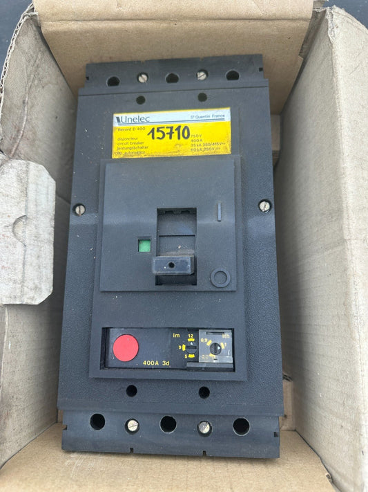 UNELEC 15710 DISJONCTEUR SANS DECLENCHEUR D400 3P SD - KLR Automation