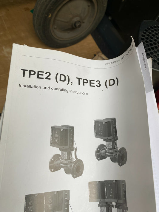 Pompe en Ligne Double Grundfos TPE2D 32-80  PN16 N-A-F-A-BUBE Neuf TPE2 TPE